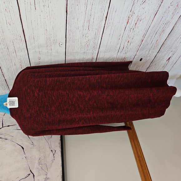 NWT Yelete Burgundy Surprice Wrap Tunic Sweater Size Xl - Picture 5 of 14